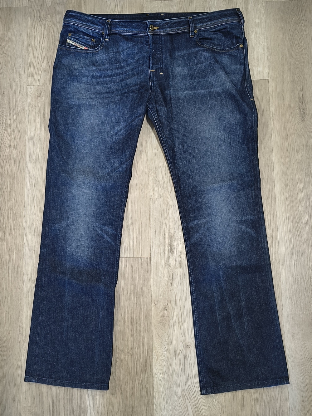Y2K Diesel Straight Leg Jeans in Deep Blue Wash